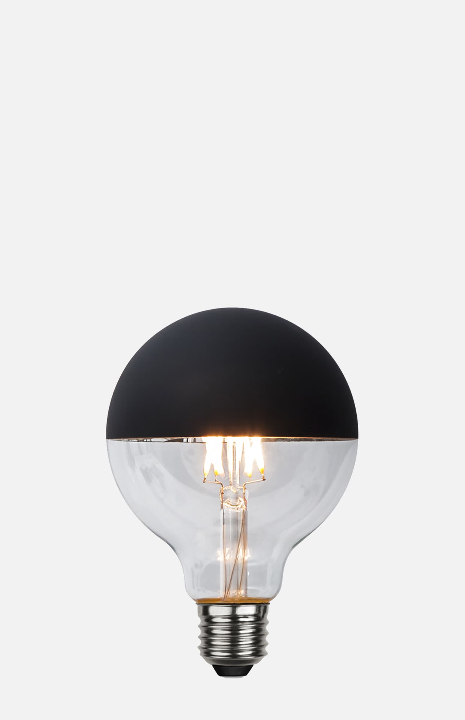 Ljuskälla E27 LED glob 95mm toppförspeglad 2,8W