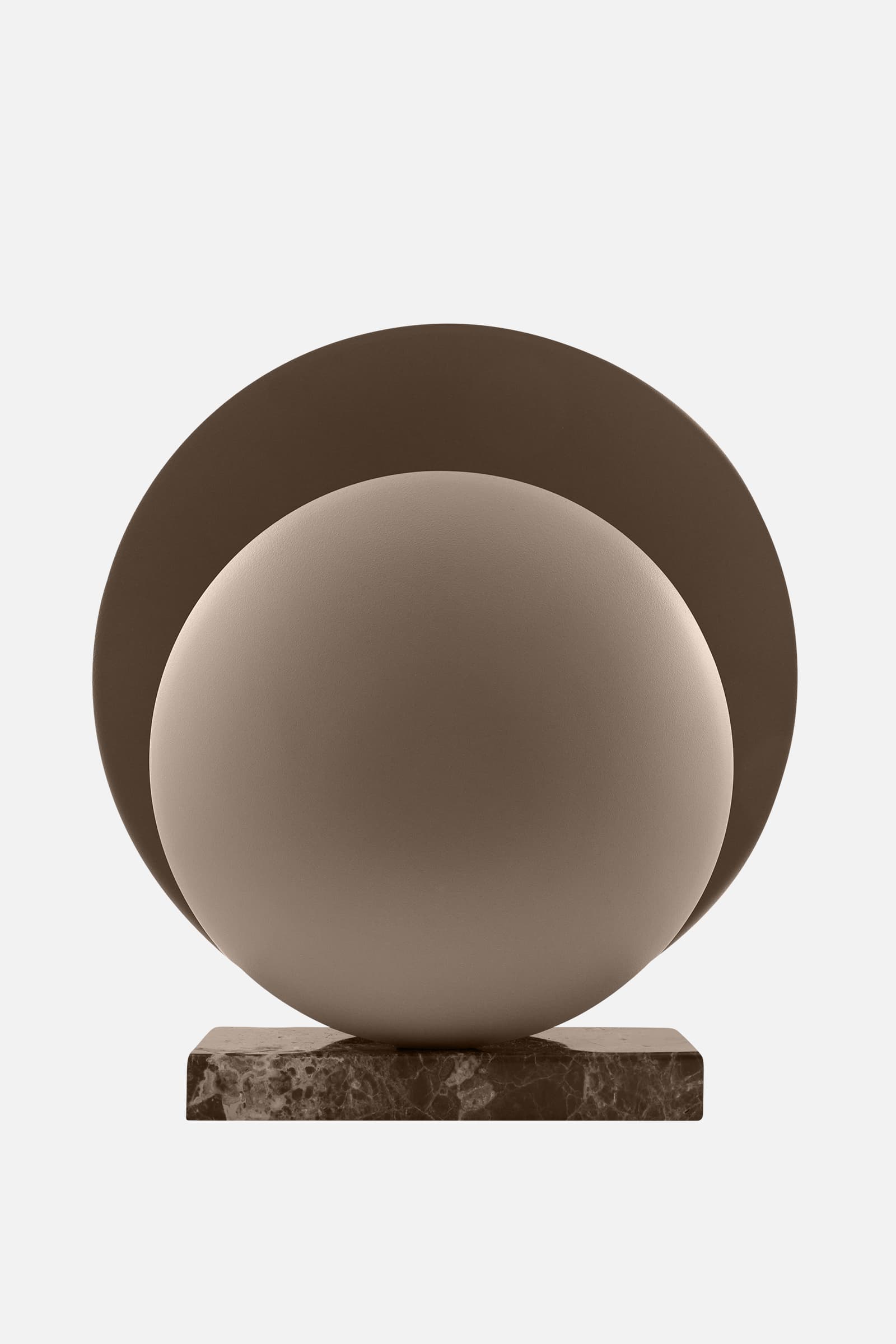 Table lamp Orbit Mocha/brown marble