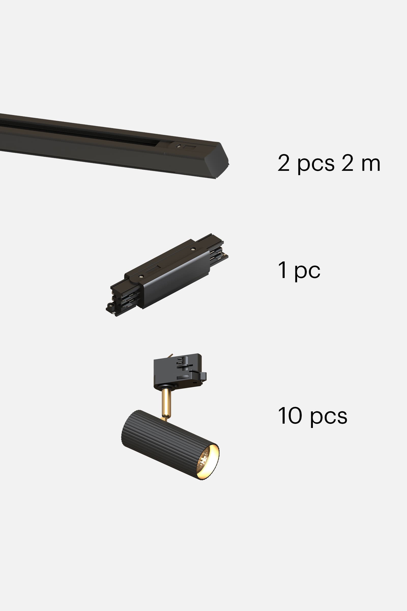 Track system 4 m Hubble spot 10 Black